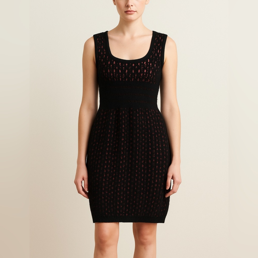 Azzedine Alaia Dress Cut Out Sheath Knit